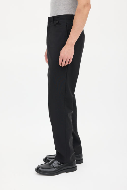 Prada Black Straight Leg Trouser