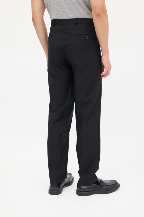 Prada Black Straight Leg Trouser