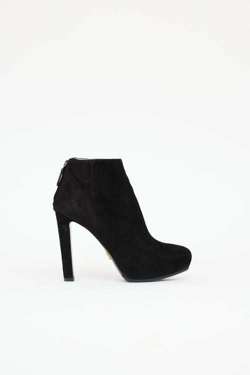 Prada Suede Ankle Boot