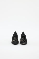 Prada Suede Chain Kitten Heel