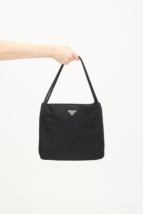 Prada Black Tessuto Nylon Tote Bag