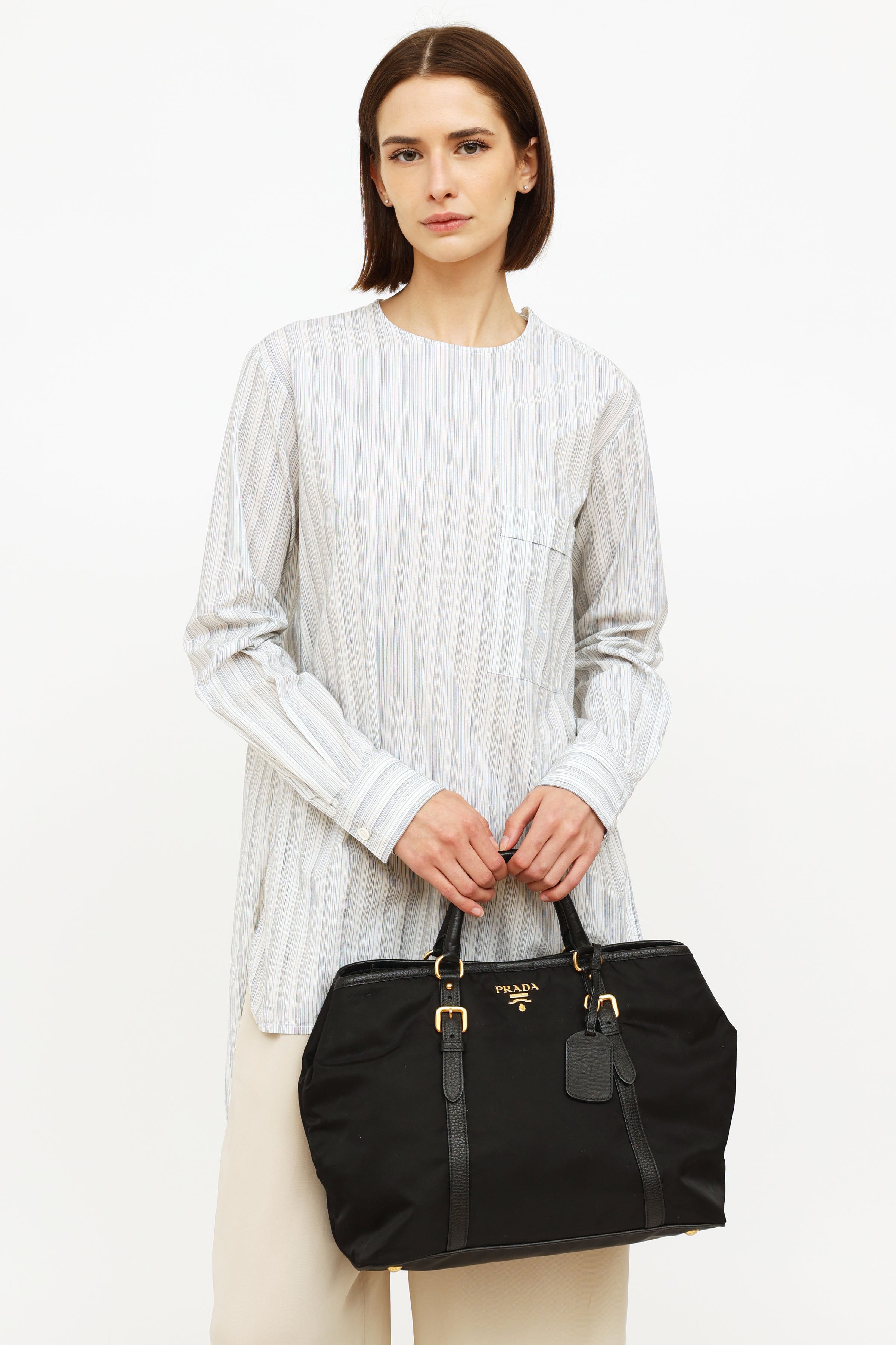 Prada // Black Nylon Tessuto Shoulder Bag – VSP Consignment