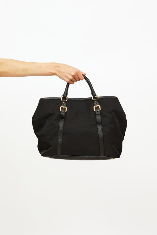 Prada Black Tessuto Nylon Tote Bag