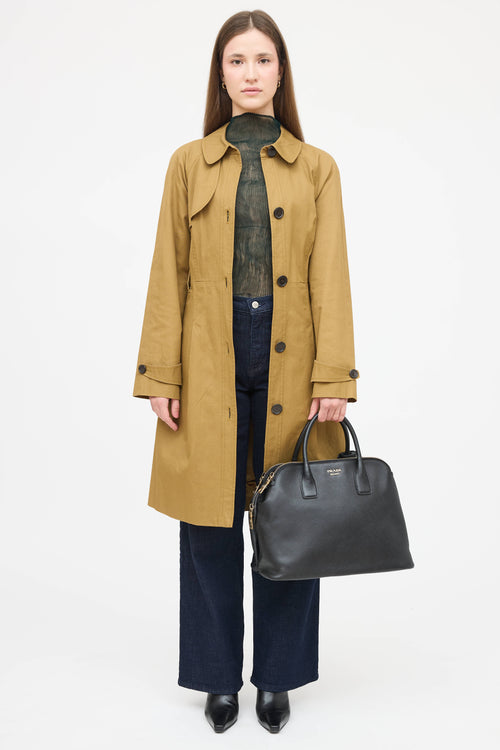 Prada Saffiano Triple Zip Dome Bag