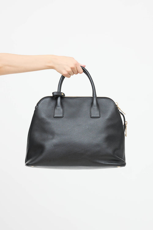 Prada Saffiano Triple Zip Dome Bag
