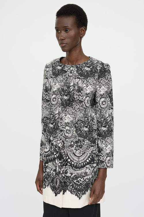 Prada Printed Lace Jacket