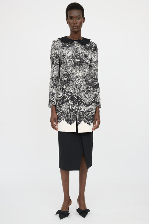 Prada Printed Lace Jacket