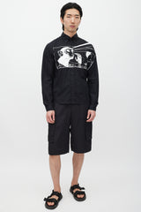 Prada Black & White Print Shirt