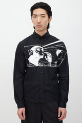 Prada Black & White Print Shirt