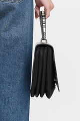 Prada Plaid Tessuto Saffiano Leather Top Handle Bag