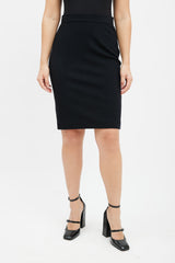 Prada Black Wool Blazer & Skirt Suit