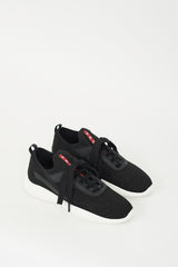 Prada Black & White Sock Knit Sneaker