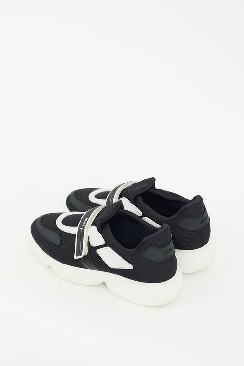 Prada Black & White Cloudburst Sneaker