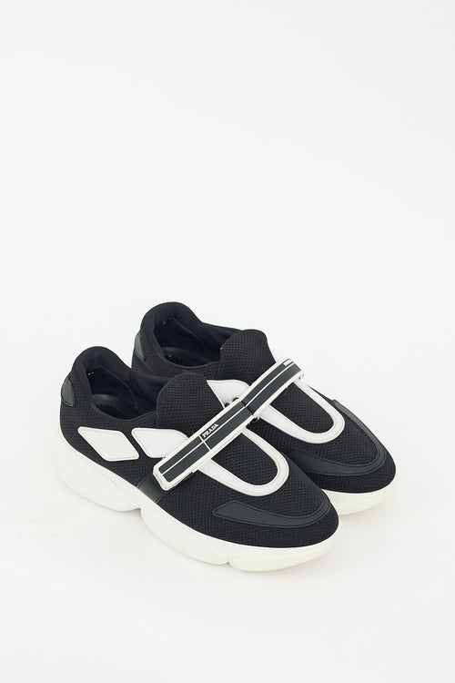 Prada Black & White Cloudburst Sneaker