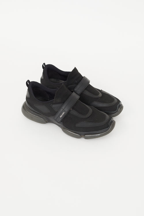 Prada Black Cloudbust Velcro Sneaker