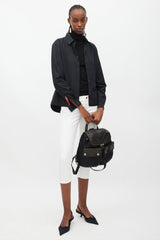Prada Black Nylon & Leather Backpack