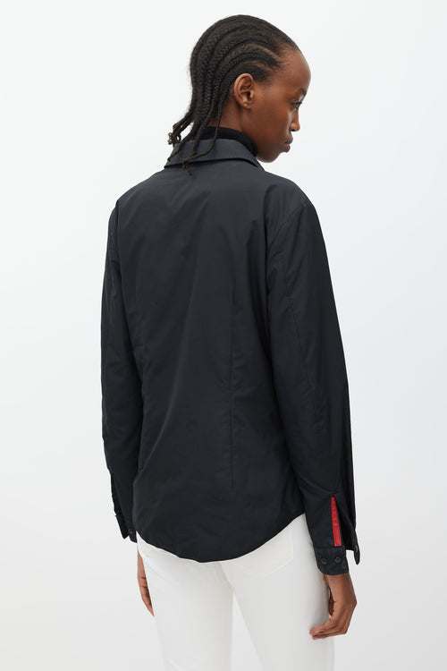 Prada Black Padded Shirt Jacket