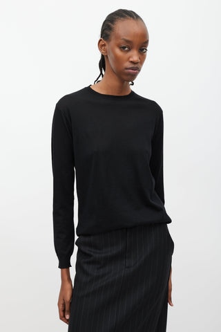 Prada Black Rounded Neck Sweater