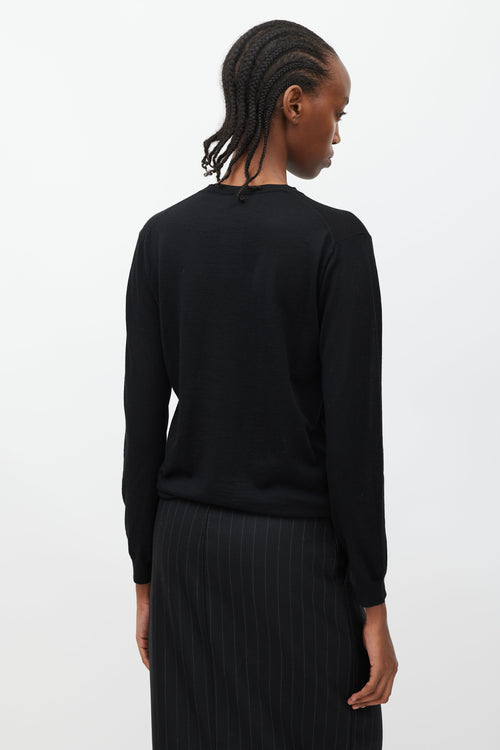 Prada Black Rounded Neck Sweater