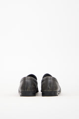 Prada Black Saffiano Leather Penny Loafer