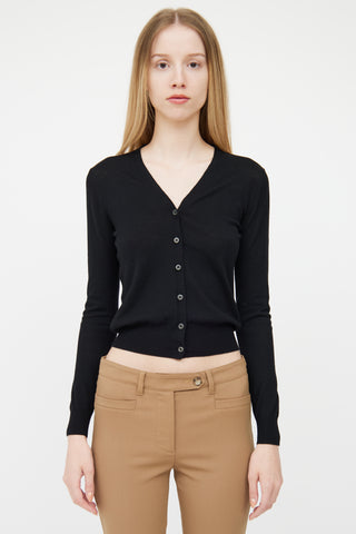 Prada Black Knit Cardigan