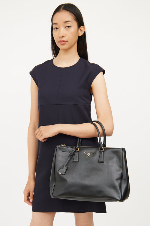 Prada Black Saffiano Leather Galleria Bag