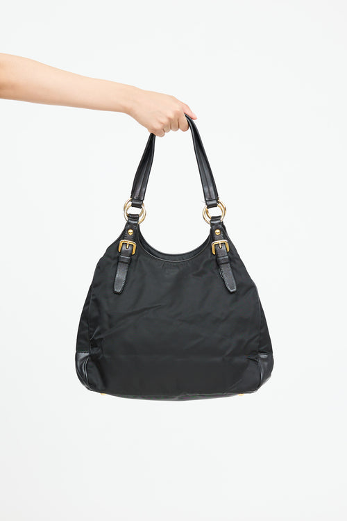 Prada Nylon Vitello Shoulder Bag