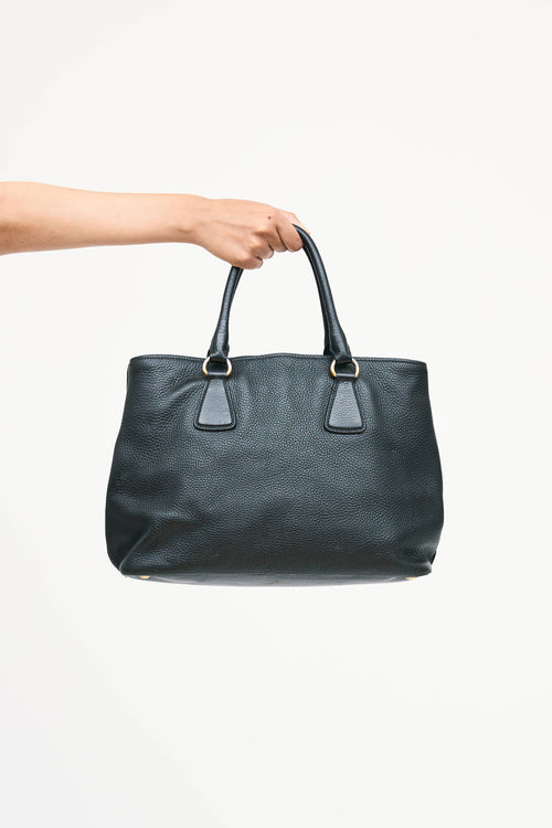 Prada Leather Vitello Daino Tote Bag