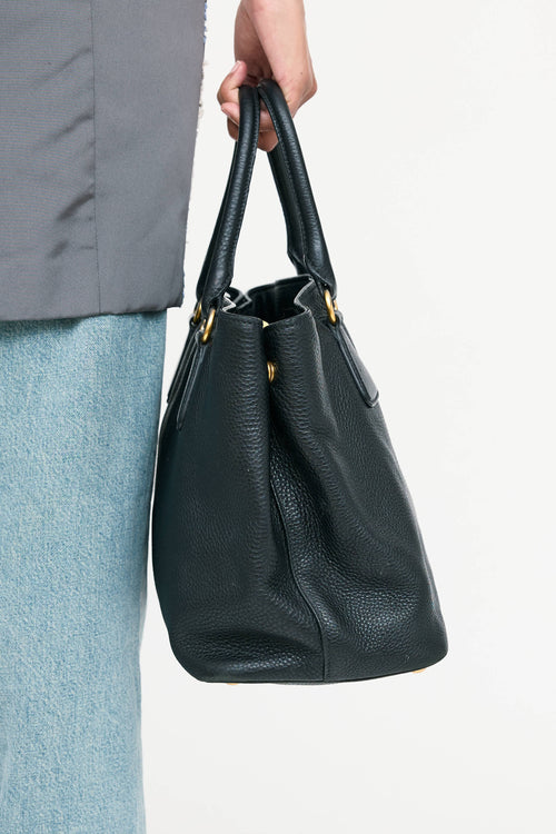 Prada Leather Vitello Daino Tote Bag