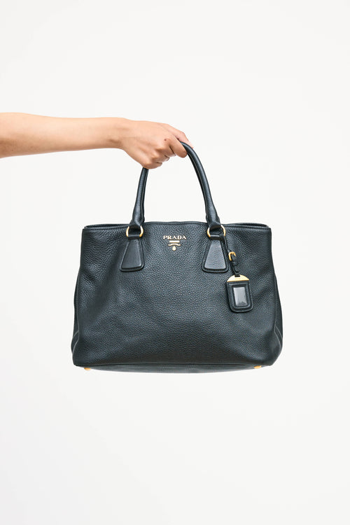 Prada Leather Vitello Daino Tote Bag