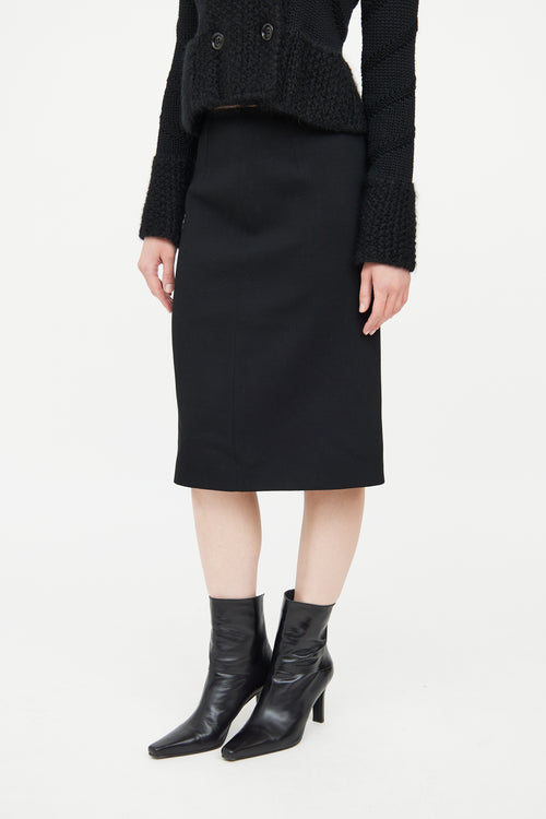 Prada Black Midi Skirt