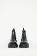 Prada Black Monolith Ankle Boot