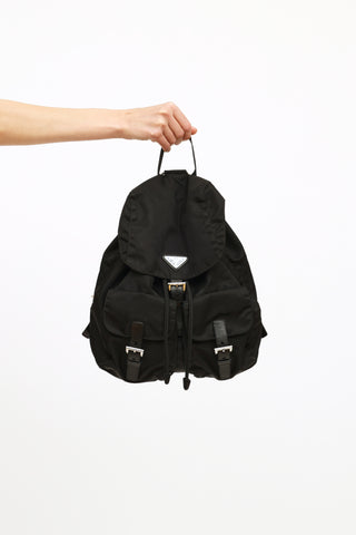 Prada Black Tessuto Nylon Backpack