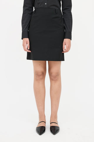 Prada Nylon Zip Skirt