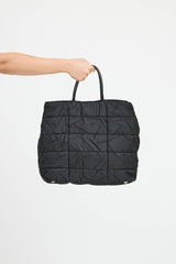 Prada Nylon Naplak Bomber Tote Bag