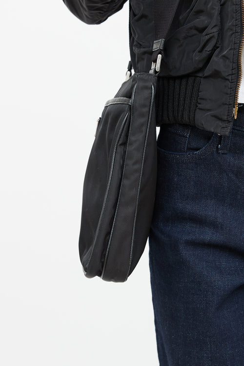 Prada Tessuto Saffiano Crossbody Bag