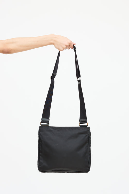Prada Tessuto Saffiano Crossbody Bag