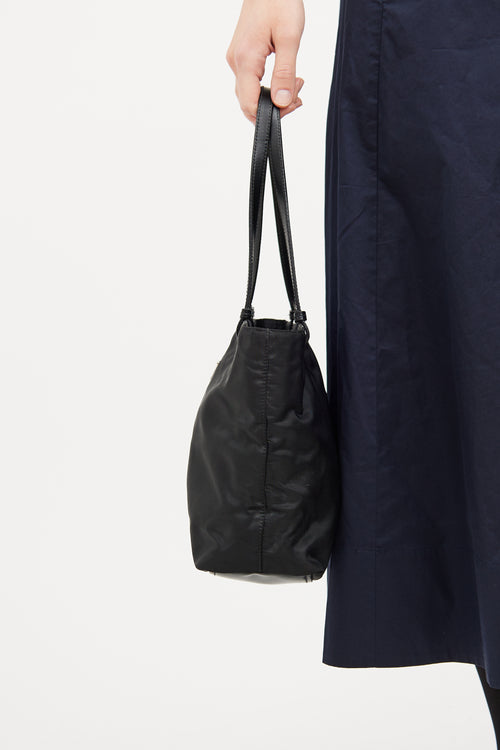 Black Tessuto Nylon Tote Bag