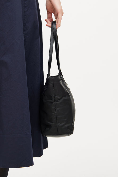 Black Tessuto Nylon Tote Bag