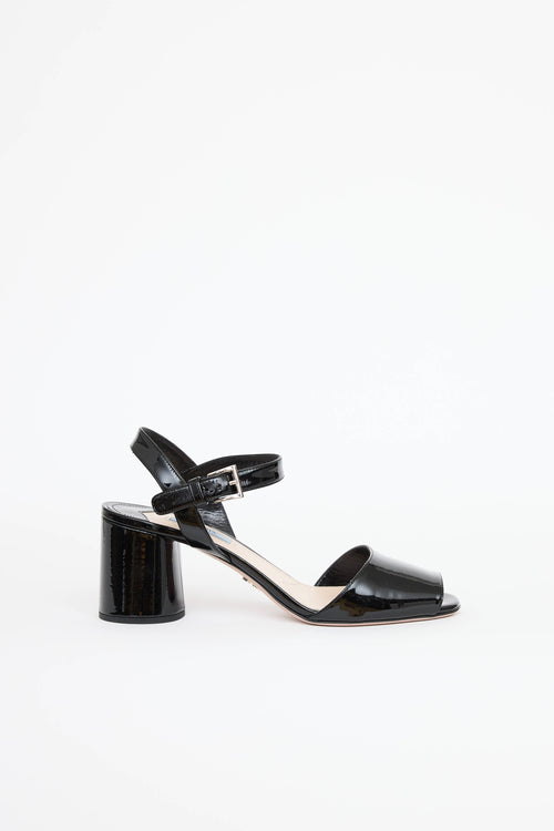 Prada Patent Heel Sandal