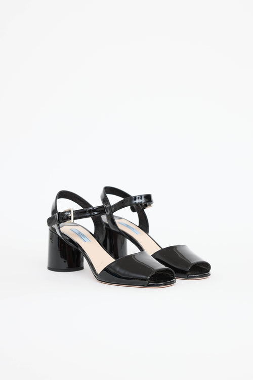 Prada Patent Heel Sandal