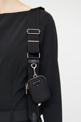 Prada Black Nylon 2005 Re-Edition Bag