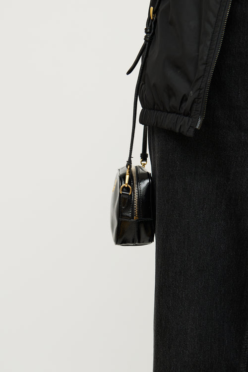 Prada Black Saffiano Lux Camera Bag