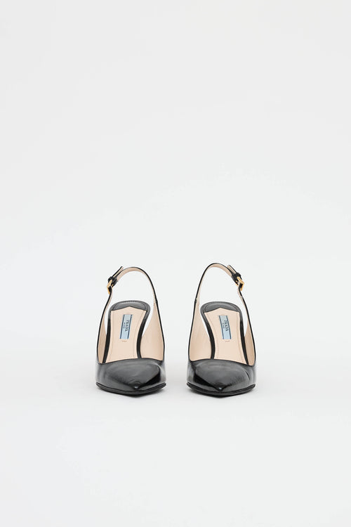 Prada Saffiano Slingback Pump