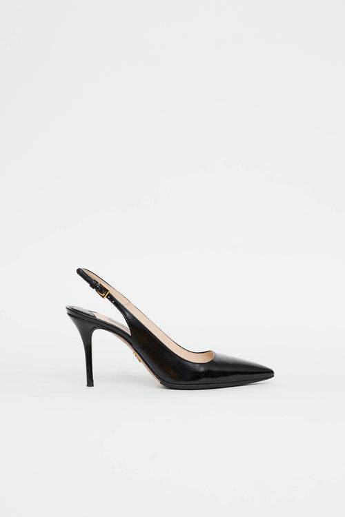 Prada Saffiano Slingback Pump