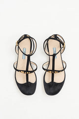 Prada Suede Logo Sandal