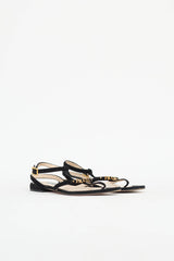 Prada Suede Logo Sandal