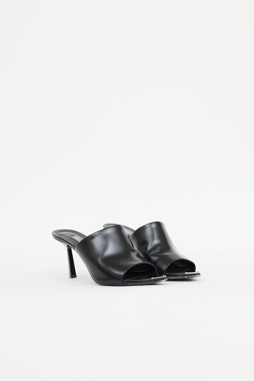 PradaLogo High Heel Sandal