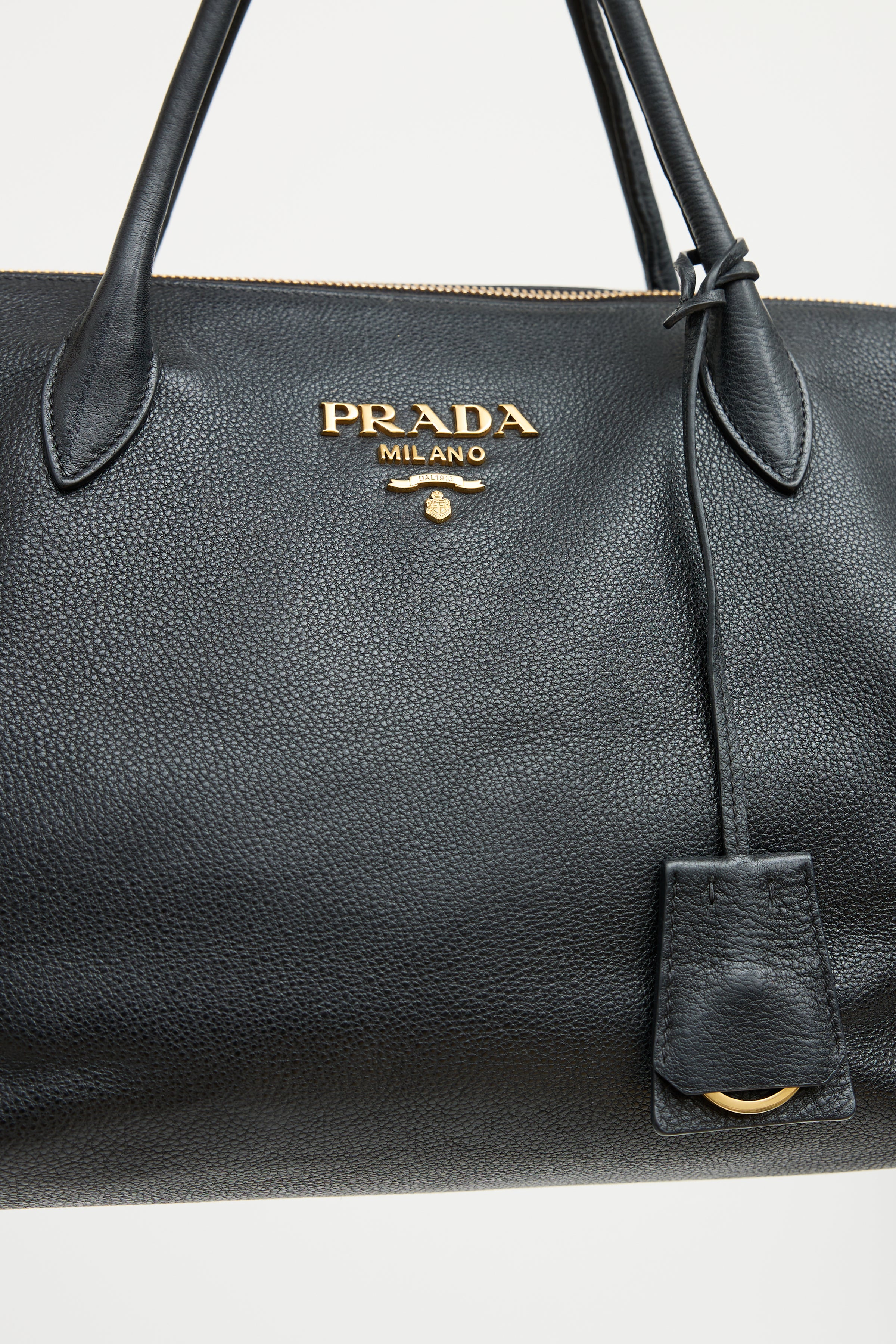 MATS　PRADA Vitello Daino 2way メタルハンドル MATS PRADA Vitello Daino 2way メタルハンドル VINTAGE PRADA/プラダ