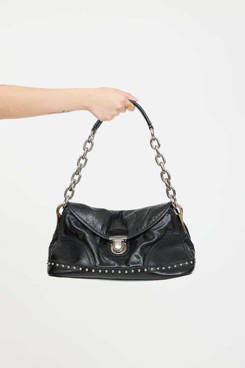 Prada Vitello Shine Studded Bag